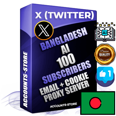 Professional Bangladeshi PREMIUM X (Twitter) accounts of manual registration and farming for the ARTIFICIAL INTELLIGENCE niche with high trust history photos and tweets — fully themed and optimized for ARTIFICIAL INTELLIGENCE advertising and promotion — 100 niche-related live active followers 2009–2014 registration year Verified Email (Included) + Cookie JSON for secure import and login to the account + User Agent + High-quality filling (Photo Header Posts). Fully ready for targeted campaigns and ad launches from any country. Perfectly hold ads without bans. Ideal for any earning schemes affiliate promotions and marketing projects. Quality unlimited IPv4 proxy server included.