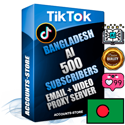Professional Bangladeshi PREMIUM TikTok accounts of manual registration and farming for the ARTIFICIAL INTELLIGENCE niche with high trust history profile photos and videos — fully themed and optimized for ARTIFICIAL INTELLIGENCE advertising and promotion — 500 niche-related live active subscribers 2018–2022 registration years Verified Email (included) + Cookie JSON for secure import and login to the account + User Agent + high-quality content filling (profile photo banner and videos). Fully ready for targeted campaigns and ad launches from any country. Perfectly holds ads without bans. Ideal for any earning schemes affiliate promotions and marketing projects. Quality unlimited IPv4 proxy server included.