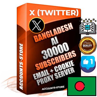 Professional Bangladeshi PREMIUM X (Twitter) accounts of manual registration and farming for the ARTIFICIAL INTELLIGENCE niche with high trust history photos and tweets — fully themed and optimized for ARTIFICIAL INTELLIGENCE advertising and promotion — 30000 niche-related live active followers 2009–2014 registration year Verified Email (Included) + Cookie JSON for secure import and login to the account + User Agent + High-quality filling (Photo Header Posts). Fully ready for targeted campaigns and ad launches from any country. Perfectly hold ads without bans. Ideal for any earning schemes affiliate promotions and marketing projects. Quality unlimited IPv4 proxy server included. Professional Bangladeshi PREMIUM X (Twitter) accounts of manual registration and farming for the ARTIFICIAL INTELLIGENCE niche with high trust history photos and tweets — fully themed and optimized for ARTIFICIAL INTELLIGENCE advertising and promotion — 30000 niche-related live active followers 2009–2014 registration year Verified Email (Included) + Cookie JSON for secure import and login to the account + User Agent + High-quality filling (Photo Header Posts). Fully ready for targeted campaigns and ad launches from any country. Perfectly hold ads without bans. Ideal for any earning schemes affiliate promotions and marketing projects. Quality unlimited IPv4 proxy server included.
