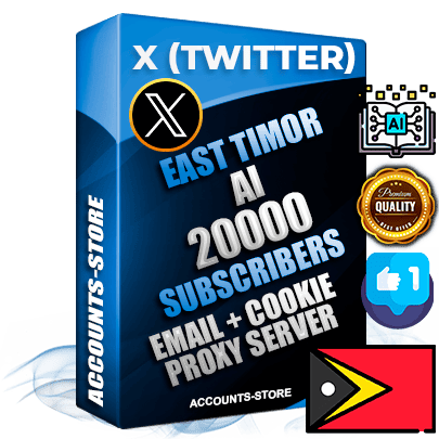 Professional Timorese PREMIUM X (Twitter) accounts of manual registration and farming for the ARTIFICIAL INTELLIGENCE niche with high trust history photos and tweets — fully themed and optimized for ARTIFICIAL INTELLIGENCE advertising and promotion — 20000 niche-related live active followers 2009–2014 registration year Verified Email (Included) + Cookie JSON for secure import and login to the account + User Agent + High-quality filling (Photo Header Posts). Fully ready for targeted campaigns and ad launches from any country. Perfectly hold ads without bans. Ideal for any earning schemes affiliate promotions and marketing projects. Quality unlimited IPv4 proxy server included. Professional Timorese PREMIUM X (Twitter) accounts of manual registration and farming for the ARTIFICIAL INTELLIGENCE niche with high trust history photos and tweets — fully themed and optimized for ARTIFICIAL INTELLIGENCE advertising and promotion — 20000 niche-related live active followers 2009–2014 registration year Verified Email (Included) + Cookie JSON for secure import and login to the account + User Agent + High-quality filling (Photo Header Posts). Fully ready for targeted campaigns and ad launches from any country. Perfectly hold ads without bans. Ideal for any earning schemes affiliate promotions and marketing projects. Quality unlimited IPv4 proxy server included.