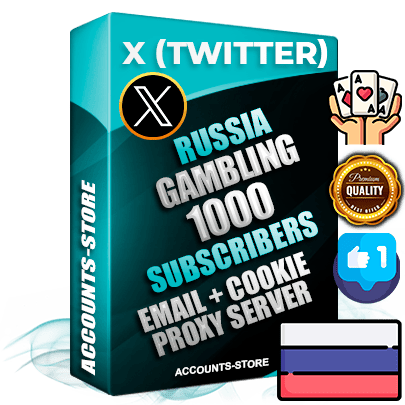 Professional Russian PREMIUM X (Twitter) accounts of manual registration and farming for the GAMBLING niche with high trust history photos and tweets — fully themed and optimized for GAMBLING advertising and promotion — 1000 niche-related live active followers 2009–2014 registration year Verified Email (Included) + Cookie JSON for secure import and login to the account + User Agent + High-quality filling (Photo Header Posts). Fully ready for targeted campaigns and ad launches from any country. Perfectly hold ads without bans. Ideal for any earning schemes affiliate promotions and marketing projects. Quality unlimited IPv4 proxy server included.