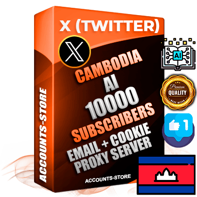 Professional Cambodian PREMIUM X (Twitter) accounts of manual registration and farming for the ARTIFICIAL INTELLIGENCE niche with high trust history photos and tweets — fully themed and optimized for ARTIFICIAL INTELLIGENCE advertising and promotion — 10000 niche-related live active followers 2009–2014 registration year Verified Email (Included) + Cookie JSON for secure import and login to the account + User Agent + High-quality filling (Photo Header Posts). Fully ready for targeted campaigns and ad launches from any country. Perfectly hold ads without bans. Ideal for any earning schemes affiliate promotions and marketing projects. Quality unlimited IPv4 proxy server included.