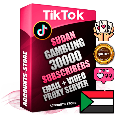 Professional Sudanese PREMIUM TikTok accounts of manual registration and farming for the GAMBLING niche with high trust history profile photos and videos — fully themed and optimized for GAMBLING advertising and promotion — 30000 niche-related live active subscribers 2018–2022 registration years Verified Email (included) + Cookie JSON for secure import and login to the account + User Agent + high-quality content filling (profile photo banner and videos). Fully ready for targeted campaigns and ad launches from any country. Perfectly holds ads without bans. Ideal for any earning schemes affiliate promotions and marketing projects. Quality unlimited IPv4 proxy server included. Professional Sudanese PREMIUM TikTok accounts of manual registration and farming for the GAMBLING niche with high trust history profile photos and videos — fully themed and optimized for GAMBLING advertising and promotion — 30000 niche-related live active subscribers 2018–2022 registration years Verified Email (included) + Cookie JSON for secure import and login to the account + User Agent + high-quality content filling (profile photo banner and videos). Fully ready for targeted campaigns and ad launches from any country. Perfectly holds ads without bans. Ideal for any earning schemes affiliate promotions and marketing projects. Quality unlimited IPv4 proxy server included.