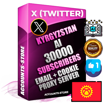 Professional Kyrgyz PREMIUM X (Twitter) accounts of manual registration and farming for the ARTIFICIAL INTELLIGENCE niche with high trust history photos and tweets — fully themed and optimized for ARTIFICIAL INTELLIGENCE advertising and promotion — 30000 niche-related live active followers 2009–2014 registration year Verified Email (Included) + Cookie JSON for secure import and login to the account + User Agent + High-quality filling (Photo Header Posts). Fully ready for targeted campaigns and ad launches from any country. Perfectly hold ads without bans. Ideal for any earning schemes affiliate promotions and marketing projects. Quality unlimited IPv4 proxy server included.