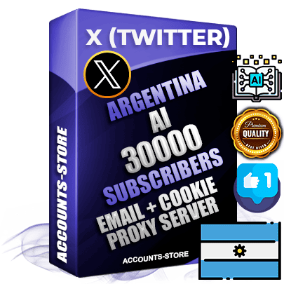 Professional Argentinian PREMIUM X (Twitter) accounts of manual registration and farming for the ARTIFICIAL INTELLIGENCE niche with high trust history photos and tweets — fully themed and optimized for ARTIFICIAL INTELLIGENCE advertising and promotion — 30000 niche-related live active followers 2009–2014 registration year Verified Email (Included) + Cookie JSON for secure import and login to the account + User Agent + High-quality filling (Photo Header Posts). Fully ready for targeted campaigns and ad launches from any country. Perfectly hold ads without bans. Ideal for any earning schemes affiliate promotions and marketing projects. Quality unlimited IPv4 proxy server included.