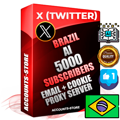 Professional Brazilian PREMIUM X (Twitter) accounts of manual registration and farming for the ARTIFICIAL INTELLIGENCE niche with high trust history photos and tweets — fully themed and optimized for ARTIFICIAL INTELLIGENCE advertising and promotion — 5000 niche-related live active followers 2009–2014 registration year Verified Email (Included) + Cookie JSON for secure import and login to the account + User Agent + High-quality filling (Photo Header Posts). Fully ready for targeted campaigns and ad launches from any country. Perfectly hold ads without bans. Ideal for any earning schemes affiliate promotions and marketing projects. Quality unlimited IPv4 proxy server included.