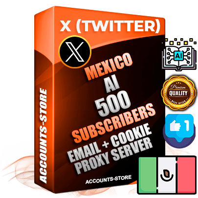 Professional Mexican PREMIUM X (Twitter) accounts of manual registration and farming for the ARTIFICIAL INTELLIGENCE niche with high trust history photos and tweets — fully themed and optimized for ARTIFICIAL INTELLIGENCE advertising and promotion — 500 niche-related live active followers 2009–2014 registration year Verified Email (Included) + Cookie JSON for secure import and login to the account + User Agent + High-quality filling (Photo Header Posts). Fully ready for targeted campaigns and ad launches from any country. Perfectly hold ads without bans. Ideal for any earning schemes affiliate promotions and marketing projects. Quality unlimited IPv4 proxy server included.
