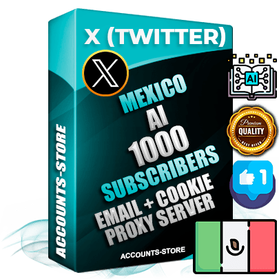 Professional Mexican PREMIUM X (Twitter) accounts of manual registration and farming for the ARTIFICIAL INTELLIGENCE niche with high trust history photos and tweets — fully themed and optimized for ARTIFICIAL INTELLIGENCE advertising and promotion — 1000 niche-related live active followers 2009–2014 registration year Verified Email (Included) + Cookie JSON for secure import and login to the account + User Agent + High-quality filling (Photo Header Posts). Fully ready for targeted campaigns and ad launches from any country. Perfectly hold ads without bans. Ideal for any earning schemes affiliate promotions and marketing projects. Quality unlimited IPv4 proxy server included.