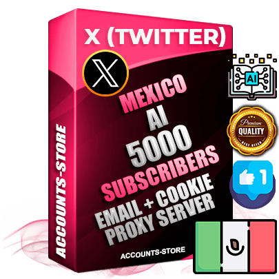 Professional Mexican PREMIUM X (Twitter) accounts of manual registration and farming for the ARTIFICIAL INTELLIGENCE niche with high trust history photos and tweets — fully themed and optimized for ARTIFICIAL INTELLIGENCE advertising and promotion — 5000 niche-related live active followers 2009–2014 registration year Verified Email (Included) + Cookie JSON for secure import and login to the account + User Agent + High-quality filling (Photo Header Posts). Fully ready for targeted campaigns and ad launches from any country. Perfectly hold ads without bans. Ideal for any earning schemes affiliate promotions and marketing projects. Quality unlimited IPv4 proxy server included.