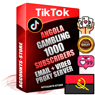Professional Angolan PREMIUM TikTok accounts of manual registration and farming for the GAMBLING niche with high trust history profile photos and videos — fully themed and optimized for GAMBLING advertising and promotion — 1000 niche-related live active subscribers 2018–2022 registration years Verified Email (included) + Cookie JSON for secure import and login to the account + User Agent + high-quality content filling (profile photo banner and videos). Fully ready for targeted campaigns and ad launches from any country. Perfectly holds ads without bans. Ideal for any earning schemes affiliate promotions and marketing projects. Quality unlimited IPv4 proxy server included.