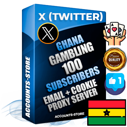 Professional Ghanaian PREMIUM X (Twitter) accounts of manual registration and farming for the GAMBLING niche with high trust history photos and tweets — fully themed and optimized for GAMBLING advertising and promotion — 100 niche-related live active followers 2009–2014 registration year Verified Email (Included) + Cookie JSON for secure import and login to the account + User Agent + High-quality filling (Photo Header Posts). Fully ready for targeted campaigns and ad launches from any country. Perfectly hold ads without bans. Ideal for any earning schemes affiliate promotions and marketing projects. Quality unlimited IPv4 proxy server included. Professional Ghanaian PREMIUM X (Twitter) accounts of manual registration and farming for the GAMBLING niche with high trust history photos and tweets — fully themed and optimized for GAMBLING advertising and promotion — 100 niche-related live active followers 2009–2014 registration year Verified Email (Included) + Cookie JSON for secure import and login to the account + User Agent + High-quality filling (Photo Header Posts). Fully ready for targeted campaigns and ad launches from any country. Perfectly hold ads without bans. Ideal for any earning schemes affiliate promotions and marketing projects. Quality unlimited IPv4 proxy server included.