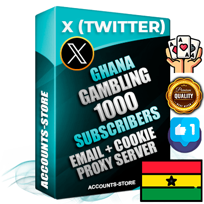 Professional Ghanaian PREMIUM X (Twitter) accounts of manual registration and farming for the GAMBLING niche with high trust history photos and tweets — fully themed and optimized for GAMBLING advertising and promotion — 1000 niche-related live active followers 2009–2014 registration year Verified Email (Included) + Cookie JSON for secure import and login to the account + User Agent + High-quality filling (Photo Header Posts). Fully ready for targeted campaigns and ad launches from any country. Perfectly hold ads without bans. Ideal for any earning schemes affiliate promotions and marketing projects. Quality unlimited IPv4 proxy server included. Professional Ghanaian PREMIUM X (Twitter) accounts of manual registration and farming for the GAMBLING niche with high trust history photos and tweets — fully themed and optimized for GAMBLING advertising and promotion — 1000 niche-related live active followers 2009–2014 registration year Verified Email (Included) + Cookie JSON for secure import and login to the account + User Agent + High-quality filling (Photo Header Posts). Fully ready for targeted campaigns and ad launches from any country. Perfectly hold ads without bans. Ideal for any earning schemes affiliate promotions and marketing projects. Quality unlimited IPv4 proxy server included.
