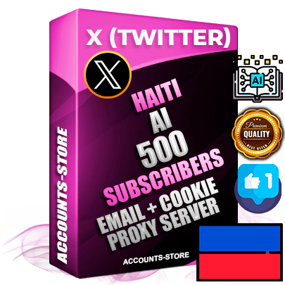 Professional Haitian PREMIUM X (Twitter) accounts of manual registration and farming for the ARTIFICIAL INTELLIGENCE niche with high trust history photos and tweets — fully themed and optimized for ARTIFICIAL INTELLIGENCE advertising and promotion — 500 niche-related live active followers 2009–2014 registration year Verified Email (Included) + Cookie JSON for secure import and login to the account + User Agent + High-quality filling (Photo Header Posts). Fully ready for targeted campaigns and ad launches from any country. Perfectly hold ads without bans. Ideal for any earning schemes affiliate promotions and marketing projects. Quality unlimited IPv4 proxy server included.