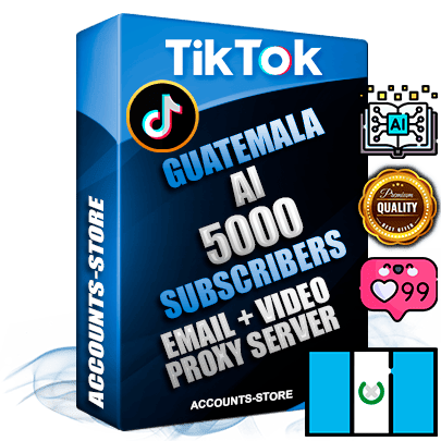 Professional Guatemalan PREMIUM TikTok accounts of manual registration and farming for the ARTIFICIAL INTELLIGENCE niche with high trust history profile photos and videos — fully themed and optimized for ARTIFICIAL INTELLIGENCE advertising and promotion — 5000 niche-related live active subscribers 2018–2022 registration years Verified Email (included) + Cookie JSON for secure import and login to the account + User Agent + high-quality content filling (profile photo banner and videos). Fully ready for targeted campaigns and ad launches from any country. Perfectly holds ads without bans. Ideal for any earning schemes affiliate promotions and marketing projects. Quality unlimited IPv4 proxy server included.