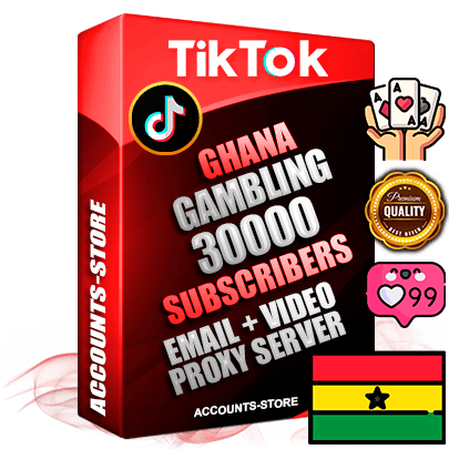 Professional Ghanaian PREMIUM TikTok accounts of manual registration and farming for the GAMBLING niche with high trust history profile photos and videos — fully themed and optimized for GAMBLING advertising and promotion — 30000 niche-related live active subscribers 2018–2022 registration years Verified Email (included) + Cookie JSON for secure import and login to the account + User Agent + high-quality content filling (profile photo banner and videos). Fully ready for targeted campaigns and ad launches from any country. Perfectly holds ads without bans. Ideal for any earning schemes affiliate promotions and marketing projects. Quality unlimited IPv4 proxy server included.