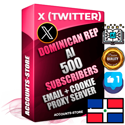 Professional Dominican PREMIUM X (Twitter) accounts of manual registration and farming for the ARTIFICIAL INTELLIGENCE niche with high trust history photos and tweets — fully themed and optimized for ARTIFICIAL INTELLIGENCE advertising and promotion — 500 niche-related live active followers 2009–2014 registration year Verified Email (Included) + Cookie JSON for secure import and login to the account + User Agent + High-quality filling (Photo Header Posts). Fully ready for targeted campaigns and ad launches from any country. Perfectly hold ads without bans. Ideal for any earning schemes affiliate promotions and marketing projects. Quality unlimited IPv4 proxy server included. Professional Dominican PREMIUM X (Twitter) accounts of manual registration and farming for the ARTIFICIAL INTELLIGENCE niche with high trust history photos and tweets — fully themed and optimized for ARTIFICIAL INTELLIGENCE advertising and promotion — 500 niche-related live active followers 2009–2014 registration year Verified Email (Included) + Cookie JSON for secure import and login to the account + User Agent + High-quality filling (Photo Header Posts). Fully ready for targeted campaigns and ad launches from any country. Perfectly hold ads without bans. Ideal for any earning schemes affiliate promotions and marketing projects. Quality unlimited IPv4 proxy server included.