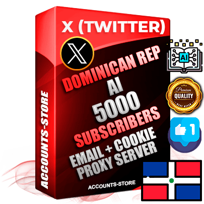 Professional Dominican PREMIUM X (Twitter) accounts of manual registration and farming for the ARTIFICIAL INTELLIGENCE niche with high trust history photos and tweets — fully themed and optimized for ARTIFICIAL INTELLIGENCE advertising and promotion — 5000 niche-related live active followers 2009–2014 registration year Verified Email (Included) + Cookie JSON for secure import and login to the account + User Agent + High-quality filling (Photo Header Posts). Fully ready for targeted campaigns and ad launches from any country. Perfectly hold ads without bans. Ideal for any earning schemes affiliate promotions and marketing projects. Quality unlimited IPv4 proxy server included.