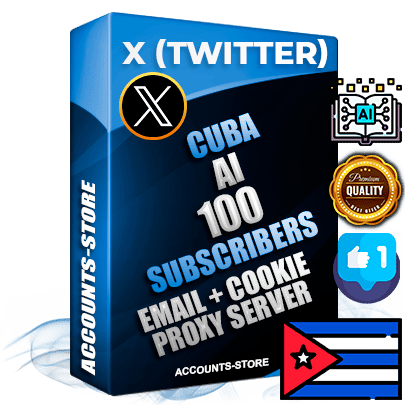 Professional Cuban PREMIUM X (Twitter) accounts of manual registration and farming for the ARTIFICIAL INTELLIGENCE niche with high trust history photos and tweets — fully themed and optimized for ARTIFICIAL INTELLIGENCE advertising and promotion — 100 niche-related live active followers 2009–2014 registration year Verified Email (Included) + Cookie JSON for secure import and login to the account + User Agent + High-quality filling (Photo Header Posts). Fully ready for targeted campaigns and ad launches from any country. Perfectly hold ads without bans. Ideal for any earning schemes affiliate promotions and marketing projects. Quality unlimited IPv4 proxy server included.