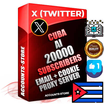 Professional Cuban PREMIUM X (Twitter) accounts of manual registration and farming for the ARTIFICIAL INTELLIGENCE niche with high trust history photos and tweets — fully themed and optimized for ARTIFICIAL INTELLIGENCE advertising and promotion — 20000 niche-related live active followers 2009–2014 registration year Verified Email (Included) + Cookie JSON for secure import and login to the account + User Agent + High-quality filling (Photo Header Posts). Fully ready for targeted campaigns and ad launches from any country. Perfectly hold ads without bans. Ideal for any earning schemes affiliate promotions and marketing projects. Quality unlimited IPv4 proxy server included. Professional Cuban PREMIUM X (Twitter) accounts of manual registration and farming for the ARTIFICIAL INTELLIGENCE niche with high trust history photos and tweets — fully themed and optimized for ARTIFICIAL INTELLIGENCE advertising and promotion — 20000 niche-related live active followers 2009–2014 registration year Verified Email (Included) + Cookie JSON for secure import and login to the account + User Agent + High-quality filling (Photo Header Posts). Fully ready for targeted campaigns and ad launches from any country. Perfectly hold ads without bans. Ideal for any earning schemes affiliate promotions and marketing projects. Quality unlimited IPv4 proxy server included.