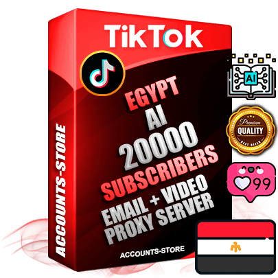 Professional Egyptian PREMIUM TikTok accounts of manual registration and farming for the ARTIFICIAL INTELLIGENCE niche with high trust history profile photos and videos — fully themed and optimized for ARTIFICIAL INTELLIGENCE advertising and promotion — 20000 niche-related live active subscribers 2018–2022 registration years Verified Email (included) + Cookie JSON for secure import and login to the account + User Agent + high-quality content filling (profile photo banner and videos). Fully ready for targeted campaigns and ad launches from any country. Perfectly holds ads without bans. Ideal for any earning schemes affiliate promotions and marketing projects. Quality unlimited IPv4 proxy server included.