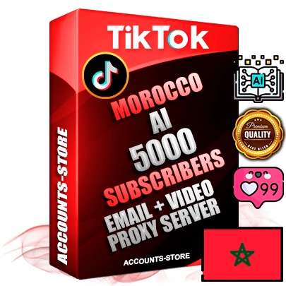 Professional Moroccan PREMIUM TikTok accounts of manual registration and farming for the ARTIFICIAL INTELLIGENCE niche with high trust history profile photos and videos — fully themed and optimized for ARTIFICIAL INTELLIGENCE advertising and promotion — 5000 niche-related live active subscribers 2018–2022 registration years Verified Email (included) + Cookie JSON for secure import and login to the account + User Agent + high-quality content filling (profile photo banner and videos). Fully ready for targeted campaigns and ad launches from any country. Perfectly holds ads without bans. Ideal for any earning schemes affiliate promotions and marketing projects. Quality unlimited IPv4 proxy server included.