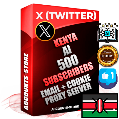 Professional Kenyan PREMIUM X (Twitter) accounts of manual registration and farming for the ARTIFICIAL INTELLIGENCE niche with high trust history photos and tweets — fully themed and optimized for ARTIFICIAL INTELLIGENCE advertising and promotion — 500 niche-related live active followers 2009–2014 registration year Verified Email (Included) + Cookie JSON for secure import and login to the account + User Agent + High-quality filling (Photo Header Posts). Fully ready for targeted campaigns and ad launches from any country. Perfectly hold ads without bans. Ideal for any earning schemes affiliate promotions and marketing projects. Quality unlimited IPv4 proxy server included.