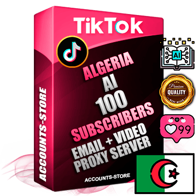 Professional Algerian PREMIUM TikTok accounts of manual registration and farming for the ARTIFICIAL INTELLIGENCE niche with high trust history profile photos and videos — fully themed and optimized for ARTIFICIAL INTELLIGENCE advertising and promotion — 100 niche-related live active subscribers 2018–2022 registration years Verified Email (included) + Cookie JSON for secure import and login to the account + User Agent + high-quality content filling (profile photo banner and videos). Fully ready for targeted campaigns and ad launches from any country. Perfectly holds ads without bans. Ideal for any earning schemes affiliate promotions and marketing projects. Quality unlimited IPv4 proxy server included.