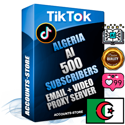 Professional Algerian PREMIUM TikTok accounts of manual registration and farming for the ARTIFICIAL INTELLIGENCE niche with high trust history profile photos and videos — fully themed and optimized for ARTIFICIAL INTELLIGENCE advertising and promotion — 500 niche-related live active subscribers 2018–2022 registration years Verified Email (included) + Cookie JSON for secure import and login to the account + User Agent + high-quality content filling (profile photo banner and videos). Fully ready for targeted campaigns and ad launches from any country. Perfectly holds ads without bans. Ideal for any earning schemes affiliate promotions and marketing projects. Quality unlimited IPv4 proxy server included.