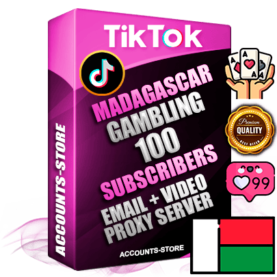 Professional Madagascar PREMIUM TikTok accounts of manual registration and farming for the GAMBLING niche with high trust history profile photos and videos — fully themed and optimized for GAMBLING advertising and promotion — 100 niche-related live active subscribers 2018–2022 registration years Verified Email (included) + Cookie JSON for secure import and login to the account + User Agent + high-quality content filling (profile photo banner and videos). Fully ready for targeted campaigns and ad launches from any country. Perfectly holds ads without bans. Ideal for any earning schemes affiliate promotions and marketing projects. Quality unlimited IPv4 proxy server included.