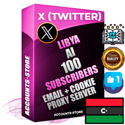Professional Libyan PREMIUM X (Twitter) accounts of manual registration and farming for the ARTIFICIAL INTELLIGENCE niche with high trust history photos and tweets — fully themed and optimized for ARTIFICIAL INTELLIGENCE advertising and promotion — 100 niche-related live active followers 2009–2014 registration year Verified Email (Included) + Cookie JSON for secure import and login to the account + User Agent + High-quality filling (Photo Header Posts). Fully ready for targeted campaigns and ad launches from any country. Perfectly hold ads without bans. Ideal for any earning schemes affiliate promotions and marketing projects. Quality unlimited IPv4 proxy server included.