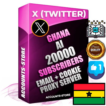 Professional Ghanaian PREMIUM X (Twitter) accounts of manual registration and farming for the ARTIFICIAL INTELLIGENCE niche with high trust history photos and tweets — fully themed and optimized for ARTIFICIAL INTELLIGENCE advertising and promotion — 20000 niche-related live active followers 2009–2014 registration year Verified Email (Included) + Cookie JSON for secure import and login to the account + User Agent + High-quality filling (Photo Header Posts). Fully ready for targeted campaigns and ad launches from any country. Perfectly hold ads without bans. Ideal for any earning schemes affiliate promotions and marketing projects. Quality unlimited IPv4 proxy server included. Professional Ghanaian PREMIUM X (Twitter) accounts of manual registration and farming for the ARTIFICIAL INTELLIGENCE niche with high trust history photos and tweets — fully themed and optimized for ARTIFICIAL INTELLIGENCE advertising and promotion — 20000 niche-related live active followers 2009–2014 registration year Verified Email (Included) + Cookie JSON for secure import and login to the account + User Agent + High-quality filling (Photo Header Posts). Fully ready for targeted campaigns and ad launches from any country. Perfectly hold ads without bans. Ideal for any earning schemes affiliate promotions and marketing projects. Quality unlimited IPv4 proxy server included.