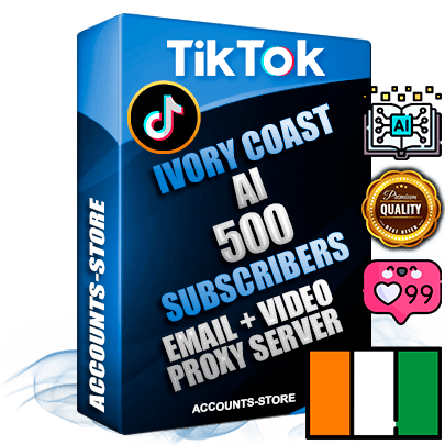 Professional Ivorian PREMIUM TikTok accounts of manual registration and farming for the ARTIFICIAL INTELLIGENCE niche with high trust history profile photos and videos — fully themed and optimized for ARTIFICIAL INTELLIGENCE advertising and promotion — 500 niche-related live active subscribers 2018–2022 registration years Verified Email (included) + Cookie JSON for secure import and login to the account + User Agent + high-quality content filling (profile photo banner and videos). Fully ready for targeted campaigns and ad launches from any country. Perfectly holds ads without bans. Ideal for any earning schemes affiliate promotions and marketing projects. Quality unlimited IPv4 proxy server included.