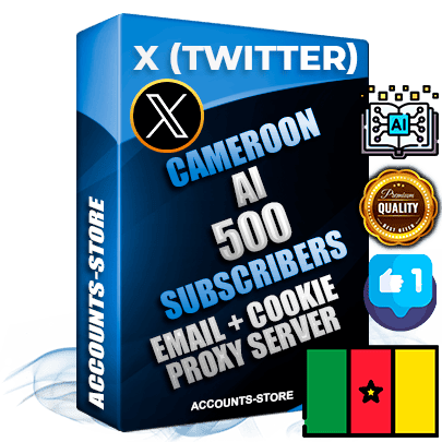 Professional Cameroonian PREMIUM X (Twitter) accounts of manual registration and farming for the ARTIFICIAL INTELLIGENCE niche with high trust history photos and tweets — fully themed and optimized for ARTIFICIAL INTELLIGENCE advertising and promotion — 500 niche-related live active followers 2009–2014 registration year Verified Email (Included) + Cookie JSON for secure import and login to the account + User Agent + High-quality filling (Photo Header Posts). Fully ready for targeted campaigns and ad launches from any country. Perfectly hold ads without bans. Ideal for any earning schemes affiliate promotions and marketing projects. Quality unlimited IPv4 proxy server included.