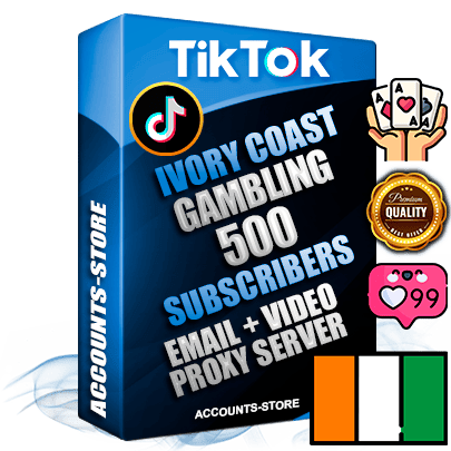 Professional Ivorian PREMIUM TikTok accounts of manual registration and farming for the GAMBLING niche with high trust history profile photos and videos — fully themed and optimized for GAMBLING advertising and promotion — 500 niche-related live active subscribers 2018–2022 registration years Verified Email (included) + Cookie JSON for secure import and login to the account + User Agent + high-quality content filling (profile photo banner and videos). Fully ready for targeted campaigns and ad launches from any country. Perfectly holds ads without bans. Ideal for any earning schemes affiliate promotions and marketing projects. Quality unlimited IPv4 proxy server included. Professional Ivorian PREMIUM TikTok accounts of manual registration and farming for the GAMBLING niche with high trust history profile photos and videos — fully themed and optimized for GAMBLING advertising and promotion — 500 niche-related live active subscribers 2018–2022 registration years Verified Email (included) + Cookie JSON for secure import and login to the account + User Agent + high-quality content filling (profile photo banner and videos). Fully ready for targeted campaigns and ad launches from any country. Perfectly holds ads without bans. Ideal for any earning schemes affiliate promotions and marketing projects. Quality unlimited IPv4 proxy server included.