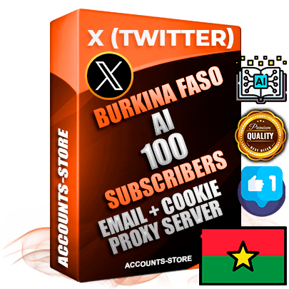 Professional Burkinabè PREMIUM X (Twitter) accounts of manual registration and farming for the ARTIFICIAL INTELLIGENCE niche with high trust history photos and tweets — fully themed and optimized for ARTIFICIAL INTELLIGENCE advertising and promotion — 100 niche-related live active followers 2009–2014 registration year Verified Email (Included) + Cookie JSON for secure import and login to the account + User Agent + High-quality filling (Photo Header Posts). Fully ready for targeted campaigns and ad launches from any country. Perfectly hold ads without bans. Ideal for any earning schemes affiliate promotions and marketing projects. Quality unlimited IPv4 proxy server included.