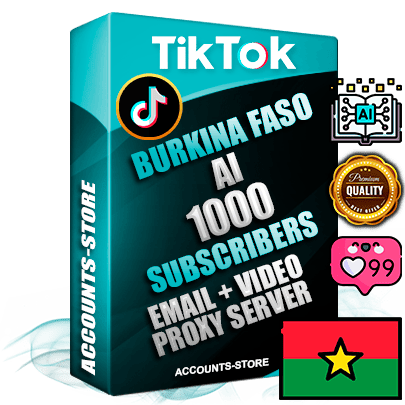 Professional Burkinabè PREMIUM TikTok accounts of manual registration and farming for the ARTIFICIAL INTELLIGENCE niche with high trust history profile photos and videos — fully themed and optimized for ARTIFICIAL INTELLIGENCE advertising and promotion — 1000 niche-related live active subscribers 2018–2022 registration years Verified Email (included) + Cookie JSON for secure import and login to the account + User Agent + high-quality content filling (profile photo banner and videos). Fully ready for targeted campaigns and ad launches from any country. Perfectly holds ads without bans. Ideal for any earning schemes affiliate promotions and marketing projects. Quality unlimited IPv4 proxy server included.