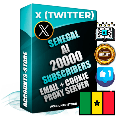 Professional Senegalese PREMIUM X (Twitter) accounts of manual registration and farming for the ARTIFICIAL INTELLIGENCE niche with high trust history photos and tweets — fully themed and optimized for ARTIFICIAL INTELLIGENCE advertising and promotion — 20000 niche-related live active followers 2009–2014 registration year Verified Email (Included) + Cookie JSON for secure import and login to the account + User Agent + High-quality filling (Photo Header Posts). Fully ready for targeted campaigns and ad launches from any country. Perfectly hold ads without bans. Ideal for any earning schemes affiliate promotions and marketing projects. Quality unlimited IPv4 proxy server included. Professional Senegalese PREMIUM X (Twitter) accounts of manual registration and farming for the ARTIFICIAL INTELLIGENCE niche with high trust history photos and tweets — fully themed and optimized for ARTIFICIAL INTELLIGENCE advertising and promotion — 20000 niche-related live active followers 2009–2014 registration year Verified Email (Included) + Cookie JSON for secure import and login to the account + User Agent + High-quality filling (Photo Header Posts). Fully ready for targeted campaigns and ad launches from any country. Perfectly hold ads without bans. Ideal for any earning schemes affiliate promotions and marketing projects. Quality unlimited IPv4 proxy server included.