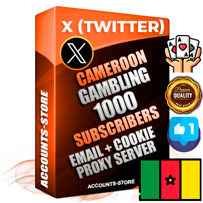 Professional Cameroonian PREMIUM X (Twitter) accounts of manual registration and farming for the GAMBLING niche with high trust history photos and tweets — fully themed and optimized for GAMBLING advertising and promotion — 1000 niche-related live active followers 2009–2014 registration year Verified Email (Included) + Cookie JSON for secure import and login to the account + User Agent + High-quality filling (Photo Header Posts). Fully ready for targeted campaigns and ad launches from any country. Perfectly hold ads without bans. Ideal for any earning schemes affiliate promotions and marketing projects. Quality unlimited IPv4 proxy server included.