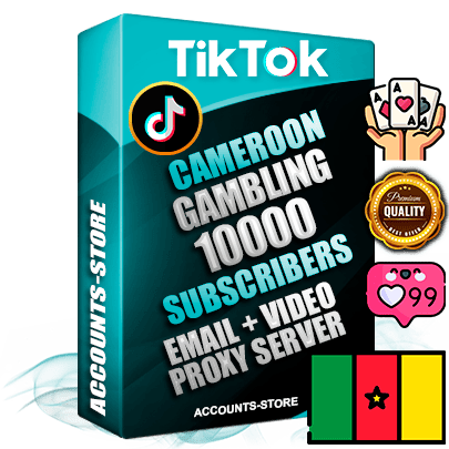 Professional Cameroonian PREMIUM TikTok accounts of manual registration and farming for the GAMBLING niche with high trust history profile photos and videos — fully themed and optimized for GAMBLING advertising and promotion — 10000 niche-related live active subscribers 2018–2022 registration years Verified Email (included) + Cookie JSON for secure import and login to the account + User Agent + high-quality content filling (profile photo banner and videos). Fully ready for targeted campaigns and ad launches from any country. Perfectly holds ads without bans. Ideal for any earning schemes affiliate promotions and marketing projects. Quality unlimited IPv4 proxy server included.