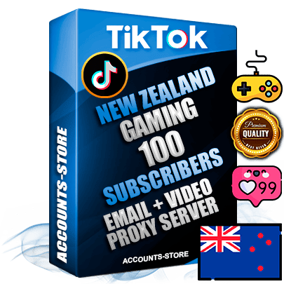 Professional New Zealand PREMIUM TikTok accounts of manual registration and farming for the GAMING niche with high trust history profile photos and videos — fully themed and optimized for GAMING advertising and promotion — 100 niche-related live active subscribers 2018–2022 registration years Verified Email (included) + Cookie JSON for secure import and login to the account + User Agent + high-quality content filling (profile photo banner and videos). Fully ready for targeted campaigns and ad launches from any country. Perfectly holds ads without bans. Ideal for any earning schemes affiliate promotions and marketing projects. Quality unlimited IPv4 proxy server included.