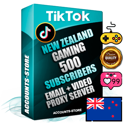 Professional New Zealand PREMIUM TikTok accounts of manual registration and farming for the GAMING niche with high trust history profile photos and videos — fully themed and optimized for GAMING advertising and promotion — 500 niche-related live active subscribers 2018–2022 registration years Verified Email (included) + Cookie JSON for secure import and login to the account + User Agent + high-quality content filling (profile photo banner and videos). Fully ready for targeted campaigns and ad launches from any country. Perfectly holds ads without bans. Ideal for any earning schemes affiliate promotions and marketing projects. Quality unlimited IPv4 proxy server included.