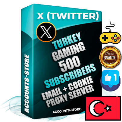 Professional Turkish PREMIUM X (Twitter) accounts of manual registration and farming for the GAMING niche with high trust history photos and tweets — fully themed and optimized for GAMING advertising and promotion — 500 niche-related live active followers 2009–2014 registration year Verified Email (Included) + Cookie JSON for secure import and login to the account + User Agent + High-quality filling (Photo Header Posts). Fully ready for targeted campaigns and ad launches from any country. Perfectly hold ads without bans. Ideal for any earning schemes affiliate promotions and marketing projects. Quality unlimited IPv4 proxy server included.