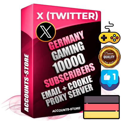 Professional German PREMIUM X (Twitter) accounts of manual registration and farming for the GAMING niche with high trust history photos and tweets — fully themed and optimized for GAMING advertising and promotion — 10000 niche-related live active followers 2009–2014 registration year Verified Email (Included) + Cookie JSON for secure import and login to the account + User Agent + High-quality filling (Photo Header Posts). Fully ready for targeted campaigns and ad launches from any country. Perfectly hold ads without bans. Ideal for any earning schemes affiliate promotions and marketing projects. Quality unlimited IPv4 proxy server included.