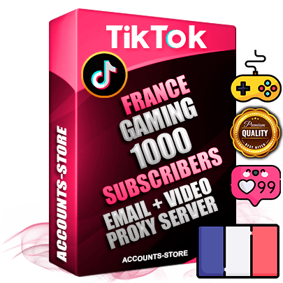 Professional French PREMIUM TikTok accounts of manual registration and farming for the GAMING niche with high trust history profile photos and videos — fully themed and optimized for GAMING advertising and promotion — 1000 niche-related live active subscribers 2018–2022 registration years Verified Email (included) + Cookie JSON for secure import and login to the account + User Agent + high-quality content filling (profile photo banner and videos). Fully ready for targeted campaigns and ad launches from any country. Perfectly holds ads without bans. Ideal for any earning schemes affiliate promotions and marketing projects. Quality unlimited IPv4 proxy server included.