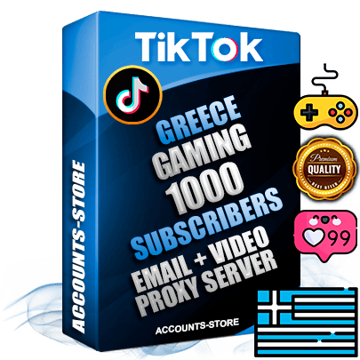 Professional Greek PREMIUM TikTok accounts of manual registration and farming for the GAMING niche with high trust history profile photos and videos — fully themed and optimized for GAMING advertising and promotion — 1000 niche-related live active subscribers 2018–2022 registration years Verified Email (included) + Cookie JSON for secure import and login to the account + User Agent + high-quality content filling (profile photo banner and videos). Fully ready for targeted campaigns and ad launches from any country. Perfectly holds ads without bans. Ideal for any earning schemes affiliate promotions and marketing projects. Quality unlimited IPv4 proxy server included. Professional Greek PREMIUM TikTok accounts of manual registration and farming for the GAMING niche with high trust history profile photos and videos — fully themed and optimized for GAMING advertising and promotion — 1000 niche-related live active subscribers 2018–2022 registration years Verified Email (included) + Cookie JSON for secure import and login to the account + User Agent + high-quality content filling (profile photo banner and videos). Fully ready for targeted campaigns and ad launches from any country. Perfectly holds ads without bans. Ideal for any earning schemes affiliate promotions and marketing projects. Quality unlimited IPv4 proxy server included.