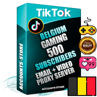 Professional Belgian PREMIUM TikTok accounts of manual registration and farming for the GAMING niche with high trust history profile photos and videos — fully themed and optimized for GAMING advertising and promotion — 500 niche-related live active subscribers 2018–2022 registration years Verified Email (included) + Cookie JSON for secure import and login to the account + User Agent + high-quality content filling (profile photo banner and videos). Fully ready for targeted campaigns and ad launches from any country. Perfectly holds ads without bans. Ideal for any earning schemes affiliate promotions and marketing projects. Quality unlimited IPv4 proxy server included.