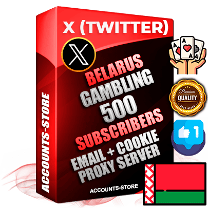 Professional Belarusian PREMIUM X (Twitter) accounts of manual registration and farming for the GAMBLING niche with high trust history photos and tweets — fully themed and optimized for GAMBLING advertising and promotion — 500 niche-related live active followers 2009–2014 registration year Verified Email (Included) + Cookie JSON for secure import and login to the account + User Agent + High-quality filling (Photo Header Posts). Fully ready for targeted campaigns and ad launches from any country. Perfectly hold ads without bans. Ideal for any earning schemes affiliate promotions and marketing projects. Quality unlimited IPv4 proxy server included.