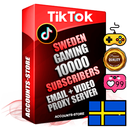 Professional Swedish PREMIUM TikTok accounts of manual registration and farming for the GAMING niche with high trust history profile photos and videos — fully themed and optimized for GAMING advertising and promotion — 10000 niche-related live active subscribers 2018–2022 registration years Verified Email (included) + Cookie JSON for secure import and login to the account + User Agent + high-quality content filling (profile photo banner and videos). Fully ready for targeted campaigns and ad launches from any country. Perfectly holds ads without bans. Ideal for any earning schemes affiliate promotions and marketing projects. Quality unlimited IPv4 proxy server included. Professional Swedish PREMIUM TikTok accounts of manual registration and farming for the GAMING niche with high trust history profile photos and videos — fully themed and optimized for GAMING advertising and promotion — 10000 niche-related live active subscribers 2018–2022 registration years Verified Email (included) + Cookie JSON for secure import and login to the account + User Agent + high-quality content filling (profile photo banner and videos). Fully ready for targeted campaigns and ad launches from any country. Perfectly holds ads without bans. Ideal for any earning schemes affiliate promotions and marketing projects. Quality unlimited IPv4 proxy server included.