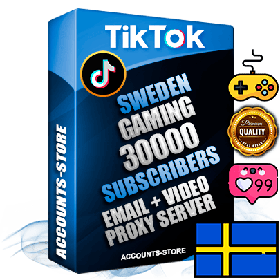 Professional Swedish PREMIUM TikTok accounts of manual registration and farming for the GAMING niche with high trust history profile photos and videos — fully themed and optimized for GAMING advertising and promotion — 30000 niche-related live active subscribers 2018–2022 registration years Verified Email (included) + Cookie JSON for secure import and login to the account + User Agent + high-quality content filling (profile photo banner and videos). Fully ready for targeted campaigns and ad launches from any country. Perfectly holds ads without bans. Ideal for any earning schemes affiliate promotions and marketing projects. Quality unlimited IPv4 proxy server included. Professional Swedish PREMIUM TikTok accounts of manual registration and farming for the GAMING niche with high trust history profile photos and videos — fully themed and optimized for GAMING advertising and promotion — 30000 niche-related live active subscribers 2018–2022 registration years Verified Email (included) + Cookie JSON for secure import and login to the account + User Agent + high-quality content filling (profile photo banner and videos). Fully ready for targeted campaigns and ad launches from any country. Perfectly holds ads without bans. Ideal for any earning schemes affiliate promotions and marketing projects. Quality unlimited IPv4 proxy server included.