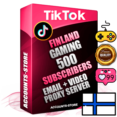 Professional Finnish PREMIUM TikTok accounts of manual registration and farming for the GAMING niche with high trust history profile photos and videos — fully themed and optimized for GAMING advertising and promotion — 500 niche-related live active subscribers 2018–2022 registration years Verified Email (included) + Cookie JSON for secure import and login to the account + User Agent + high-quality content filling (profile photo banner and videos). Fully ready for targeted campaigns and ad launches from any country. Perfectly holds ads without bans. Ideal for any earning schemes affiliate promotions and marketing projects. Quality unlimited IPv4 proxy server included. Professional Finnish PREMIUM TikTok accounts of manual registration and farming for the GAMING niche with high trust history profile photos and videos — fully themed and optimized for GAMING advertising and promotion — 500 niche-related live active subscribers 2018–2022 registration years Verified Email (included) + Cookie JSON for secure import and login to the account + User Agent + high-quality content filling (profile photo banner and videos). Fully ready for targeted campaigns and ad launches from any country. Perfectly holds ads without bans. Ideal for any earning schemes affiliate promotions and marketing projects. Quality unlimited IPv4 proxy server included.